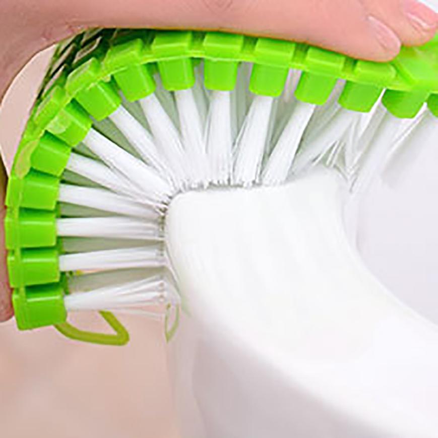 Dish Brush with Washing Up Liquid Soap Dispenser Kitchen Utensil Pot Clean Brush #11