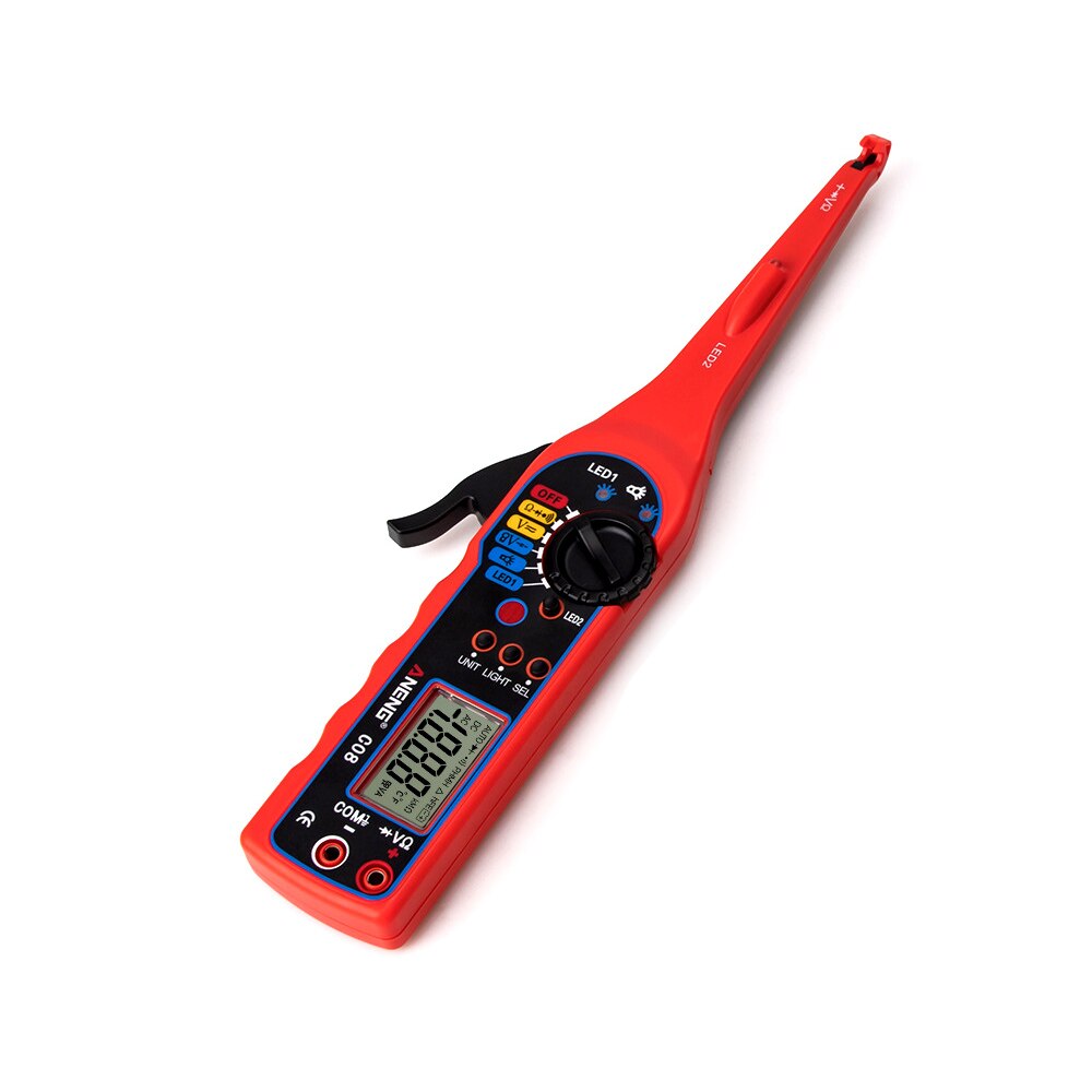 ANENG Automotive Circuit Tester Digital Display Multimeter Automotive Circuit Fault Detection Circuit Maintenance Inspection: Red