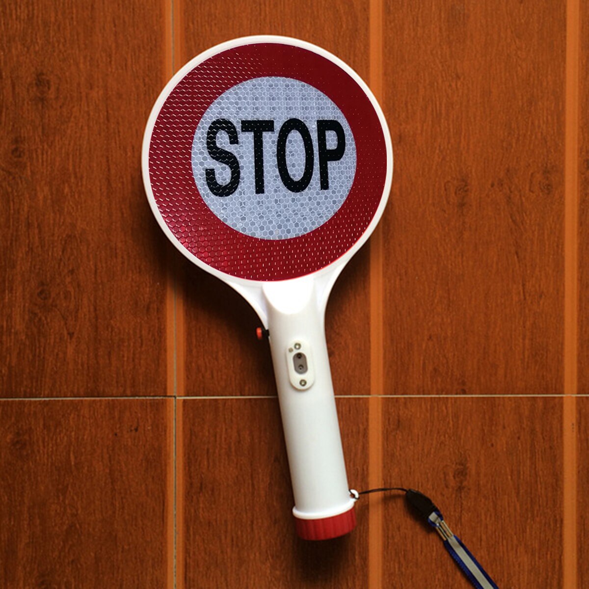 16x32x4cm Multifunction Handheld LED Traffic Sign Signal Stop Light Rechargeable Car Reflective Warning Sign Flashlight US/EU