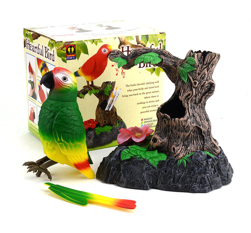 Leuke Robot Elektronische Praten Vogel Huisdieren Speelgoed Bewegende En Geluid Opnemen Spreken Papegaai Praten Speelgoed Voor Kinderen: With Box