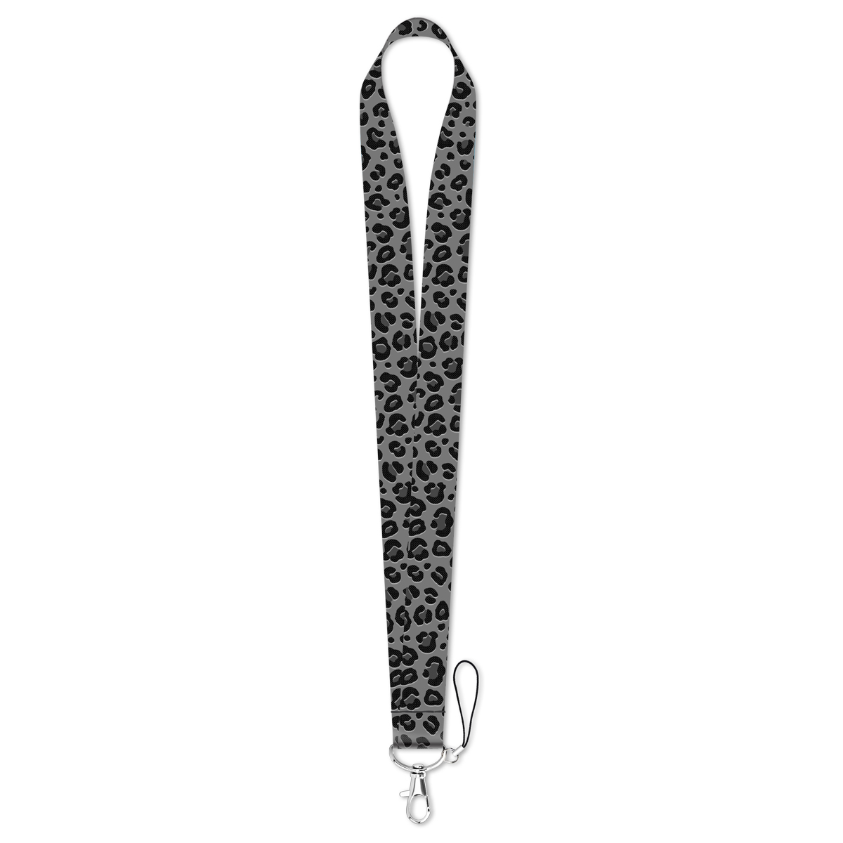 Gray Leopard Print Lanyards for Keys Neck Strap For Card Badge Phone Straps Key Chain Keyrings Key Holder DIY Hang Rope