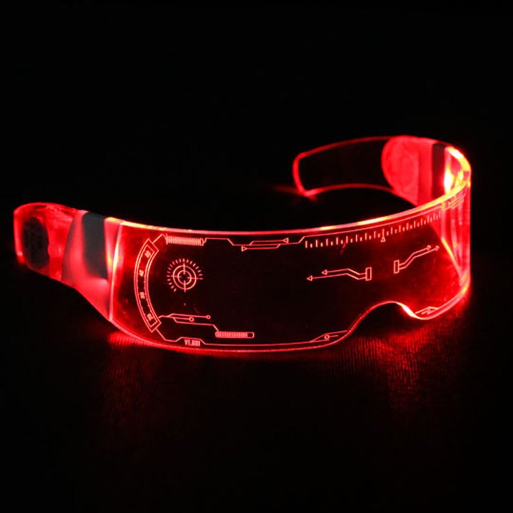 Led clignotant lunettes Punk technologie Cool sens lunettes coupe-vent Vision nocturne lunettes de cyclisme