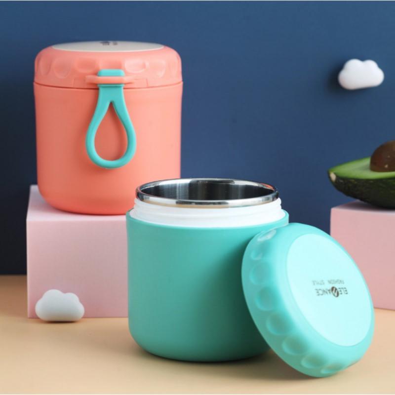 1 Pièces Portable En Acier Inoxydable Gobelets étanches Soupe Lait Bouteille Thermos Tasse à Déjeuner Conteneur Flacons À Vide Bouteille De Café