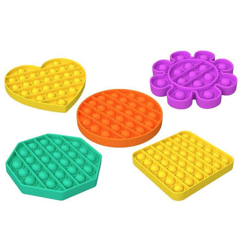 Silicone Push pop Poke pop Bubble Sensory Fidget Toy, Pop It Fidget Toy, Squeeze Sensory Toy, Reliever Stress