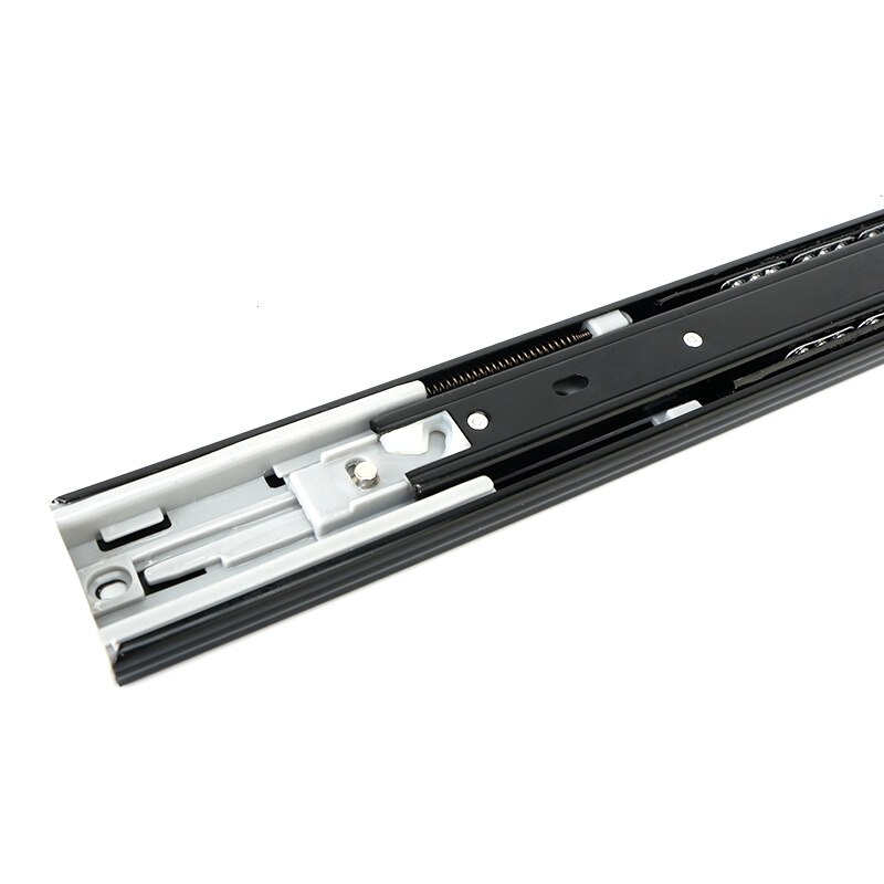 Drawer slide metal buffer mute drawer slide rail soft close drawer guide rail three-section cabinet slide rail furniture