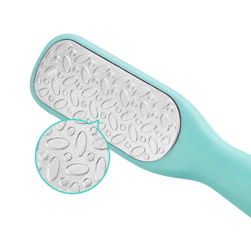 Noq Rvs Voet Bestand Metalen Dubbele Kanten Voet Scrub Voor Hakken Slijpen Pedicure Bestanden Voeten Cleaning Care Tools