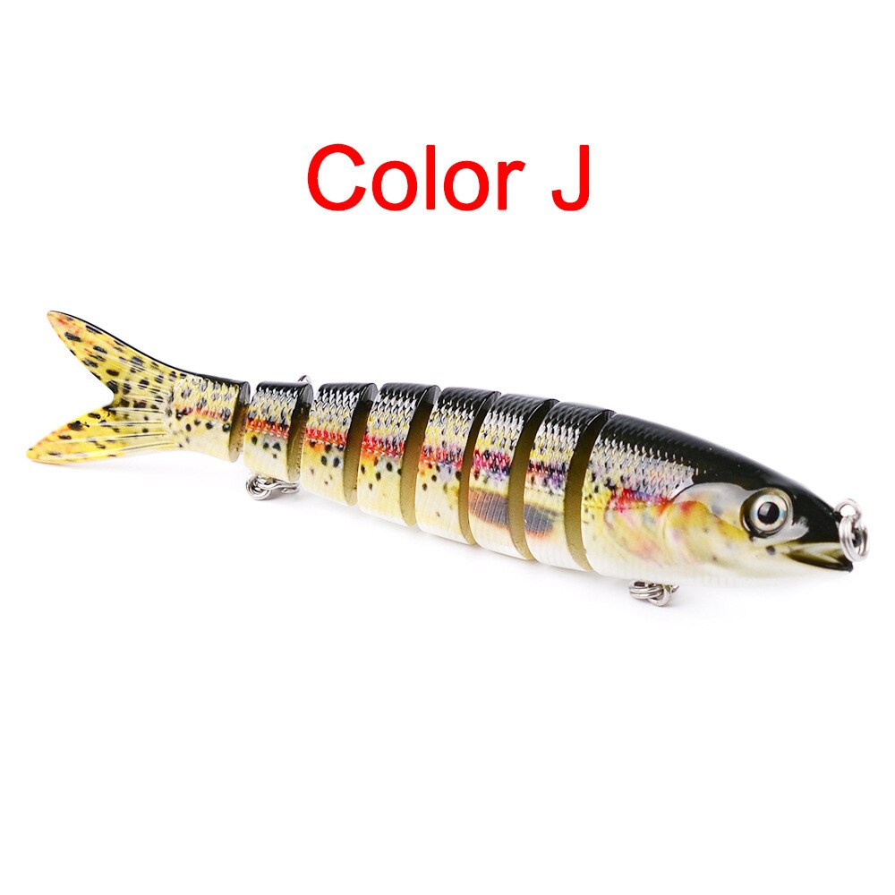 19g Wobblers Pike Fishing Lures Artificial Multi Jointed Sections Artificial Hard Bait Trolling Pike Carp Fishing Tools Toys: J