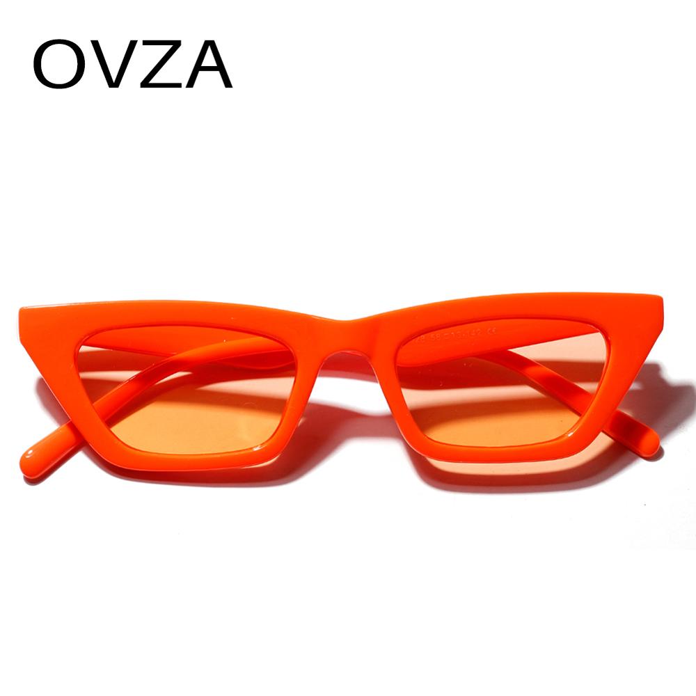 Ovza rektangel solbriller sorte solbriller til kvinder, anti-uv briller  s1001