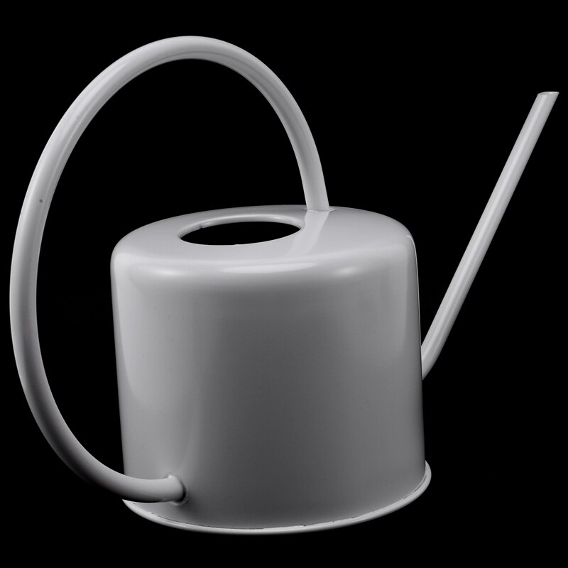 Regadera de acero inoxidable de 1,3 L, surtidor largo para plantas en interiores, dispositivo de riego de botellas, bonsái, herramienta de jardín