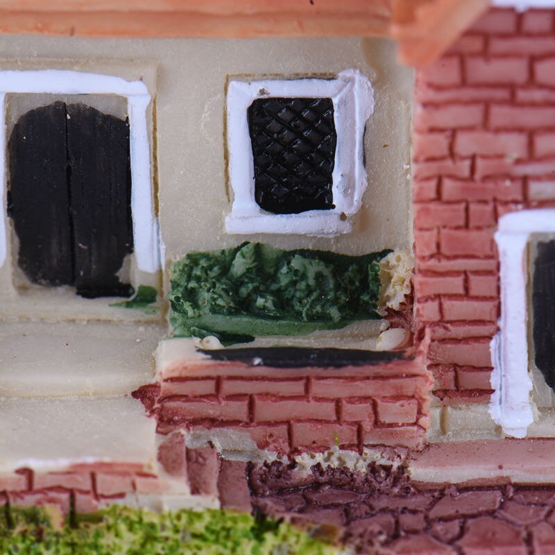 Mini Micro paysage, maison en résine, artisanat, décoration, Villa Miniature, maison de poupée, accessoire de décoration