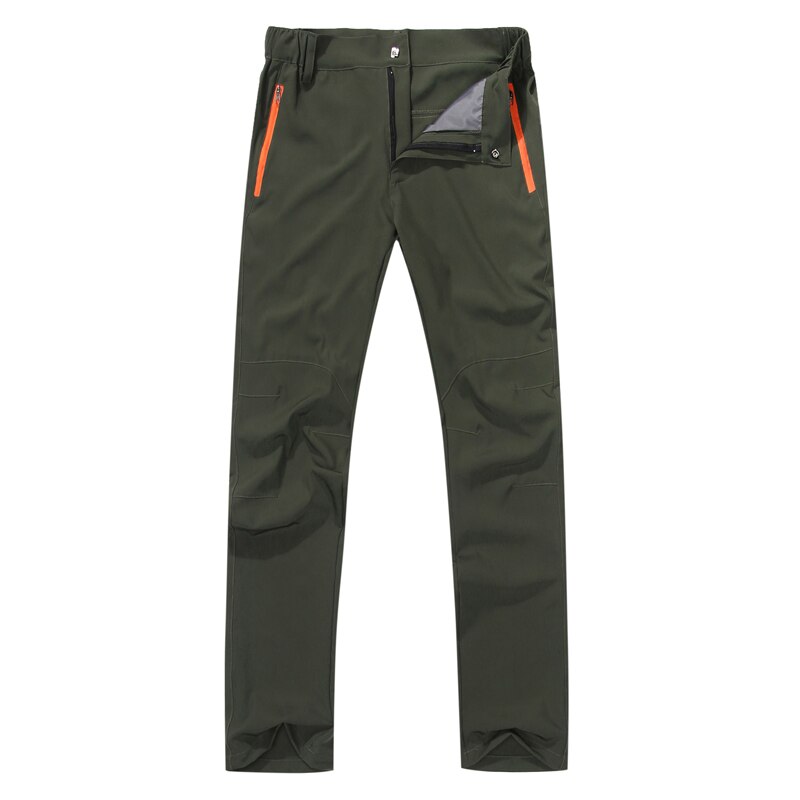 Stretch Wandelen Broek Mannen Sneldrogende Broek Heren Bergbeklimmen Outdoor Broek Mannelijke Reizen/Vissen/Trekking Broek: ARMY GREEN / L