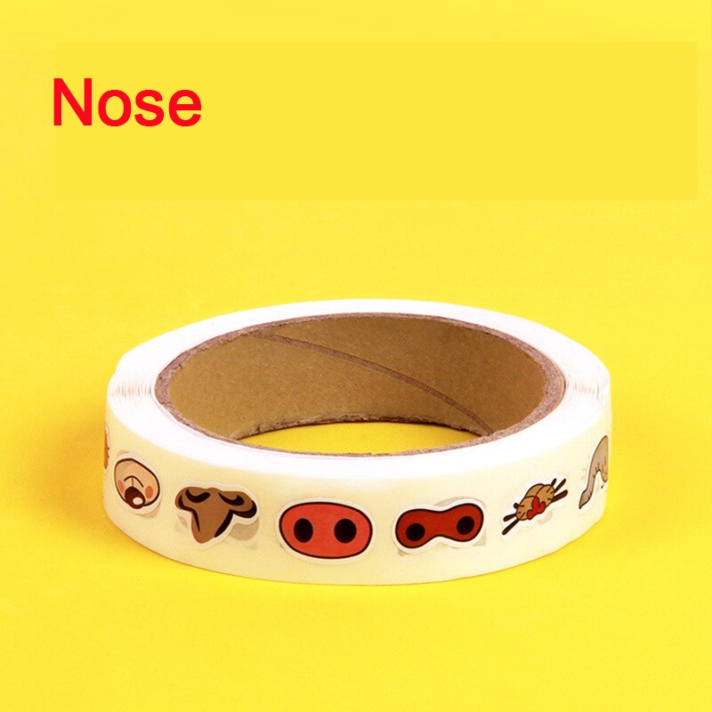 825Pcs 15m Stickers For Children DIY Eyes Adhesive Paper Adhesive Tape Kindergarten Handmade Color Eyeballs: Nose