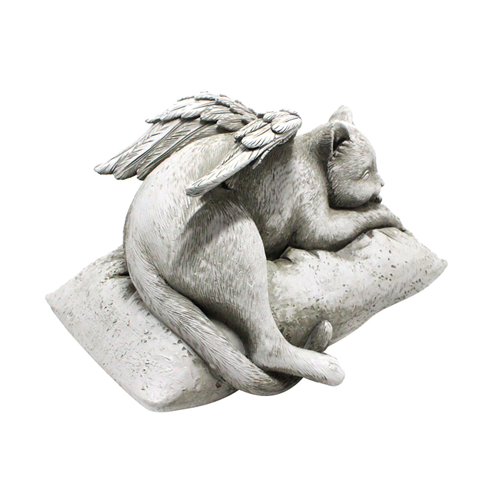 Cat Angel Pet Memorial Grave Marker Tribute Statue... – Grandado