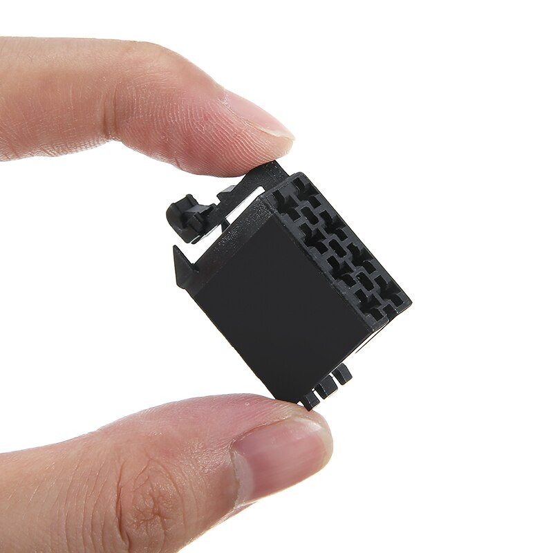 2pcs Black Brown 8 Pin Male ISO Car Stereo Radio Wiring Harness Connector Adaptor Block Loom with 18pcs Female pins