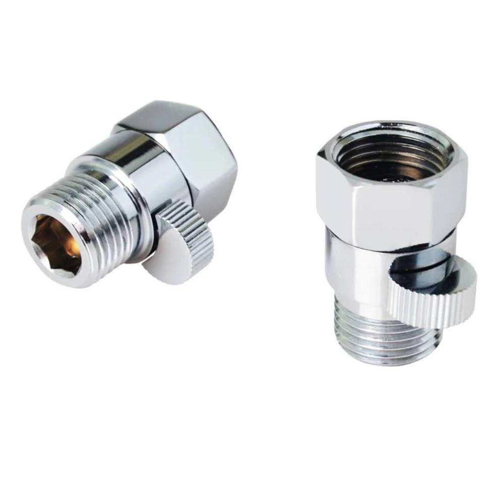 Water-Saver Flow Control and Shut OFF Valve Made Of Solid Brass For Hand Shower/Shower: E-internal thread