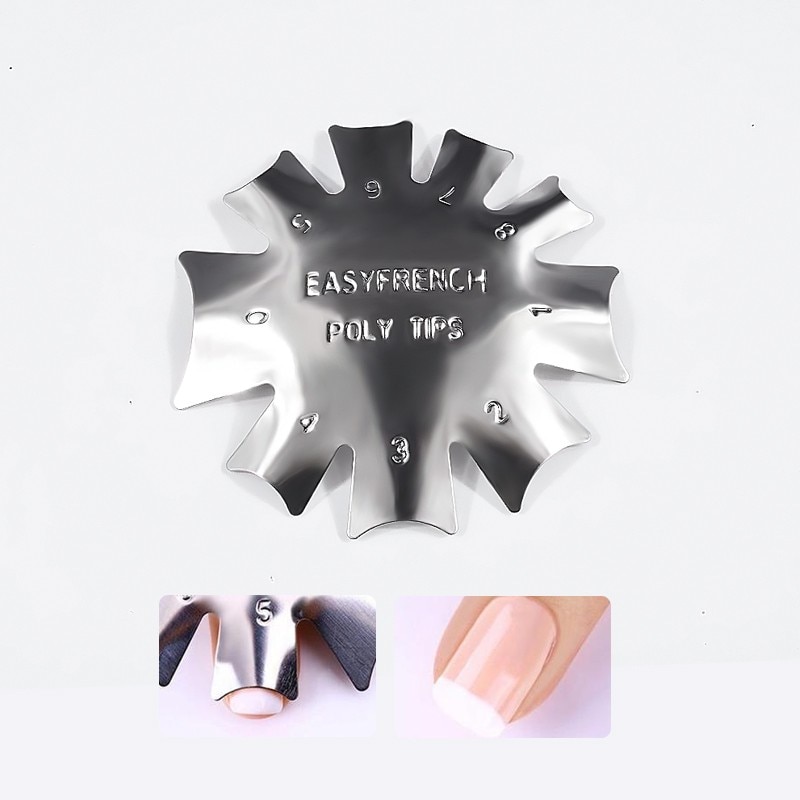 1pcs Cutter French Manicure Nail Art Tool -Edge Trimmer Easy French SMILE CUT+DEEP V &amp; C Shape SMILE LINE Tool Cutter/Trimmer 01