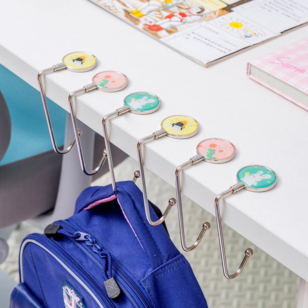 Metal Hook Foldable Good Load Capacity Stainless Steel School Bag Storage Hanging Hook for School