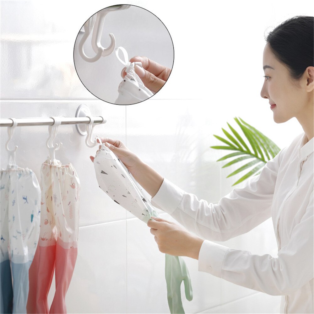 S/M/L Maten Lange Mouwen Pvc Rubberen Handschoenen Kichen Waterdicht Afwassen Schoonmaak Handschoenen 3 Kleuren Huishoudelijke Schoonmaakmiddelen tool