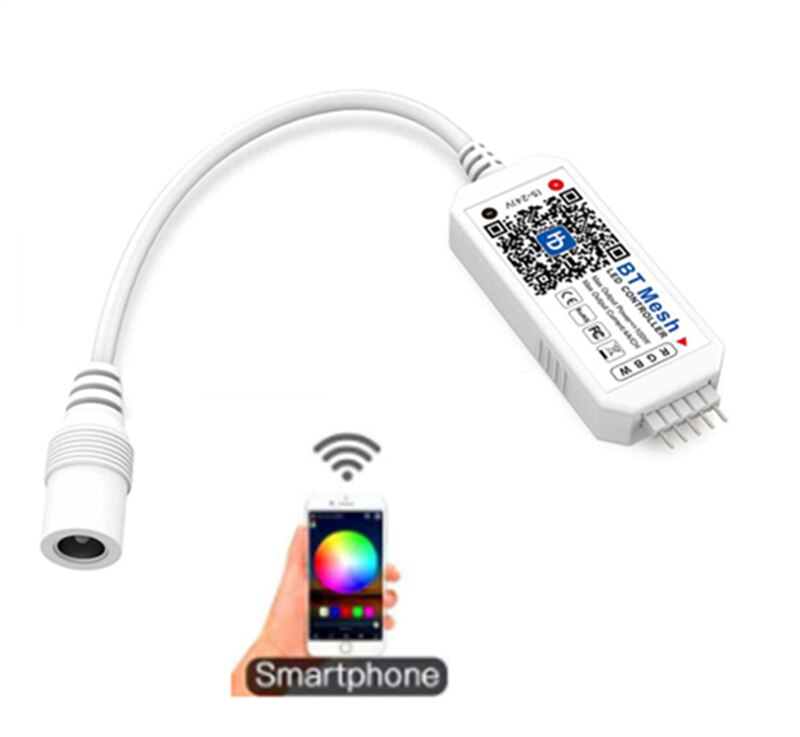 Bt Mesh DC5V 12V 24V Bluetooth Rgb Led Controller Rgb Rgbw Rgbww Led Bluetooth Rgb Strip Licht Controller voor 5050 2835 Tape