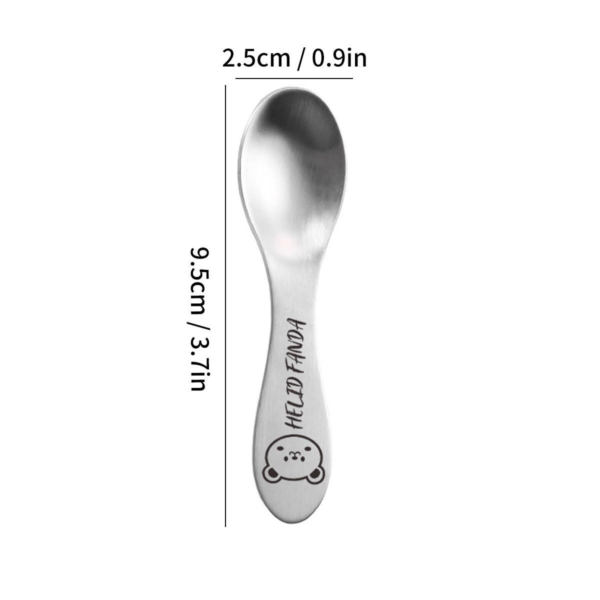 WORTHBUY 304 Edelstahl Geschirr einstellen für freundlicher Mini Eis Nachtisch Löffel Gabel Messer Küchen geschirr freundlicher besteck: Grau