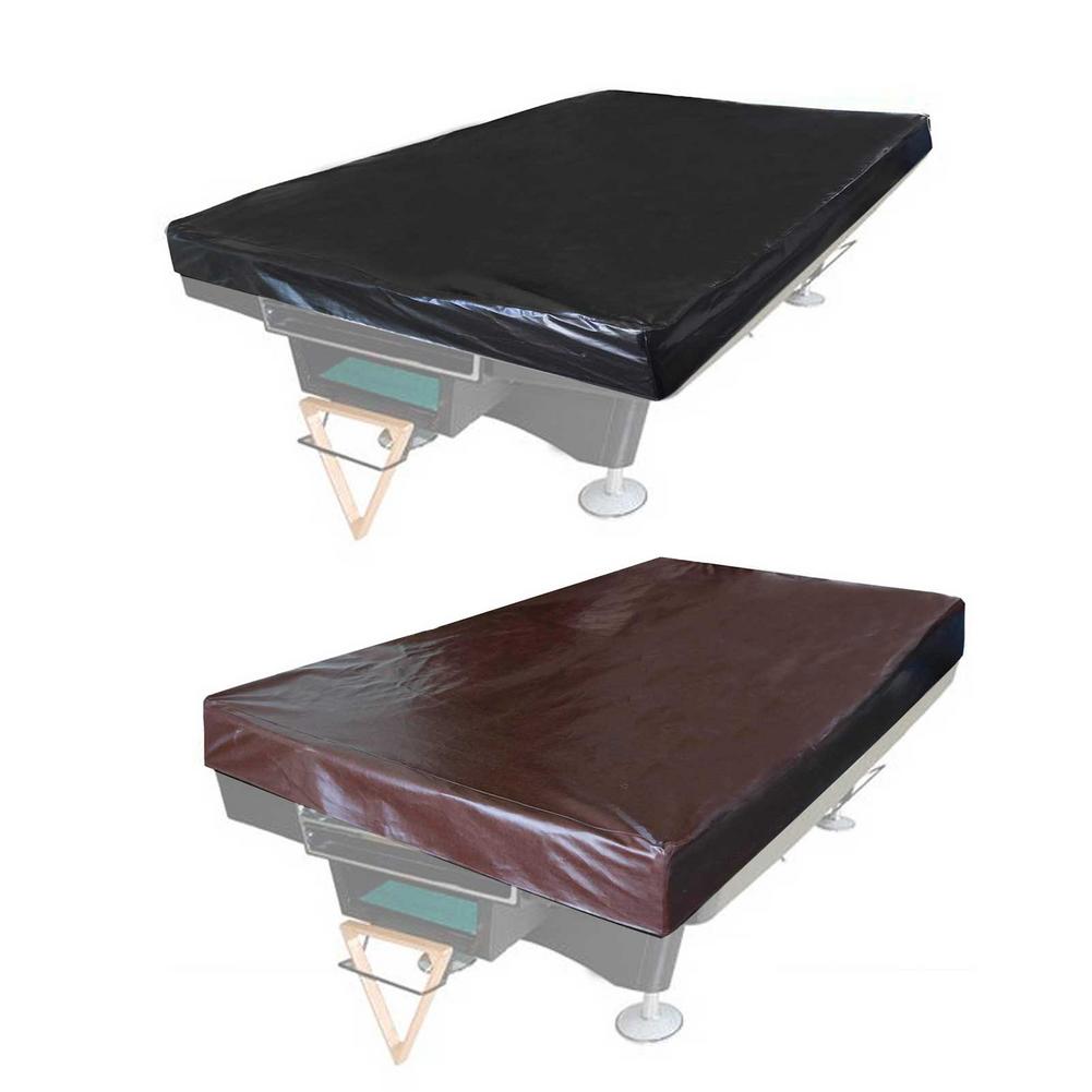 Leather Billiard Cover Durable Heavy Duty Waterproof Tear-proof Table Cover For Most Standard Pool Tables 7 Feet