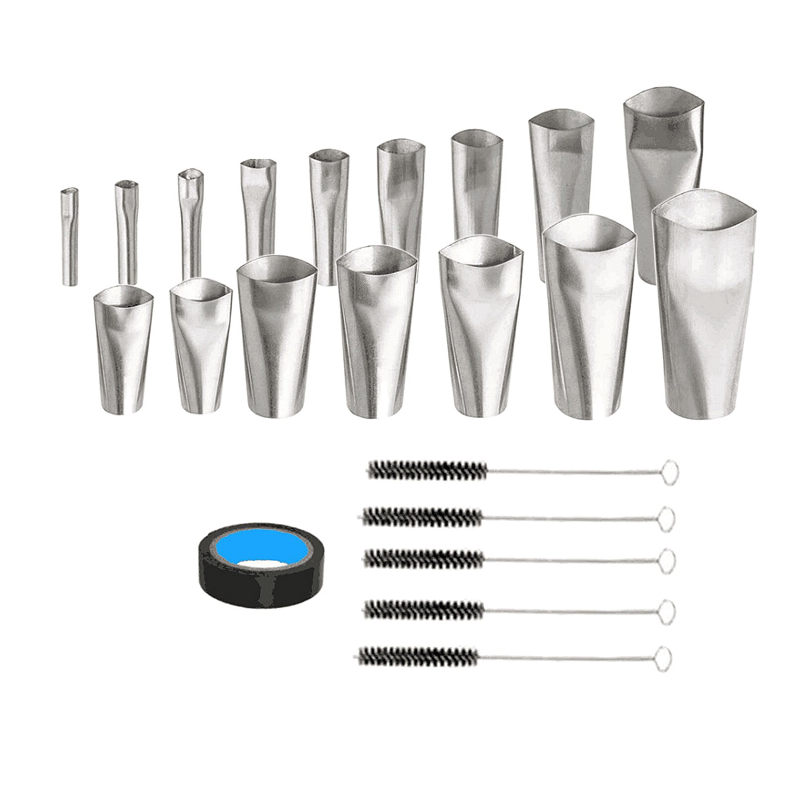 Caulking Kit 22Pcs Caulk Nozzle Applicator Reusable Caulking Finishing Tool Stainless Steel Tools Set