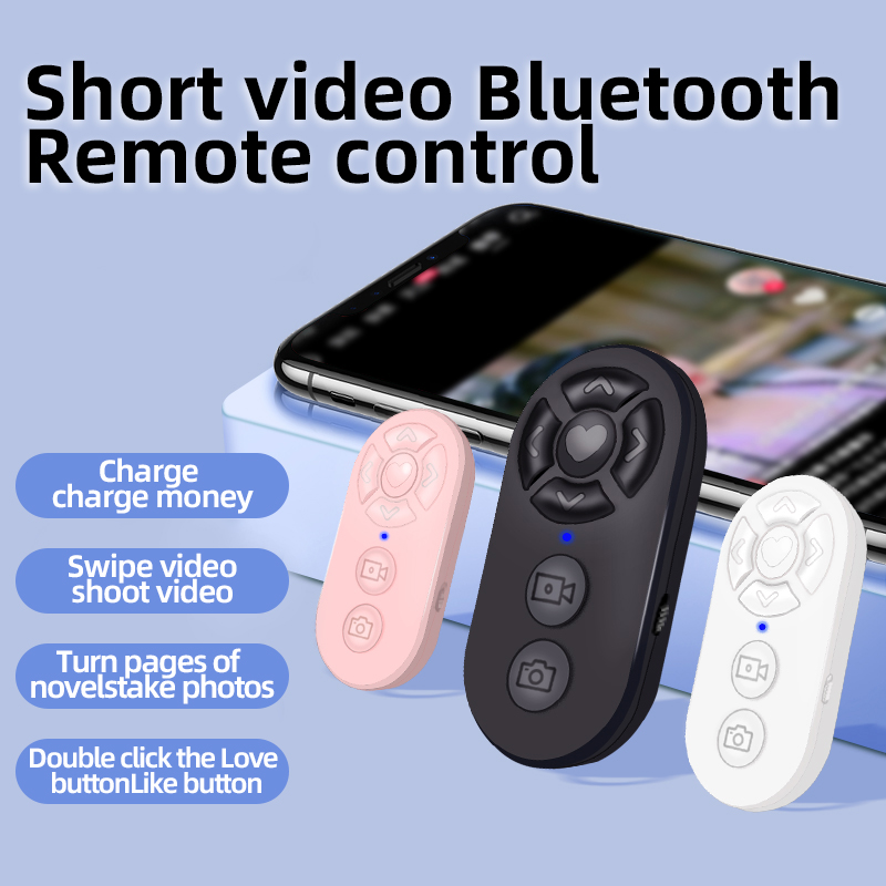 Draadloze Bluetooth Mobiele Selfie Luie Instant Muziek Video Afstandsbediening Mobiele Telefoon Bluetooth Controller Voor Apple