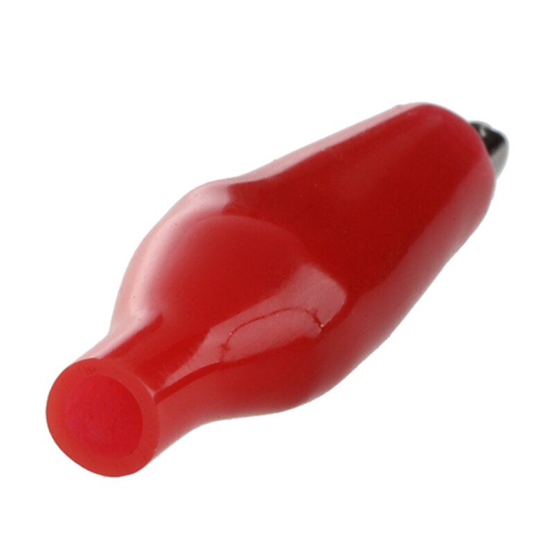 100 Pcs Croc Clip Voor Test Leads Zwart/Rode Krokodil Clips