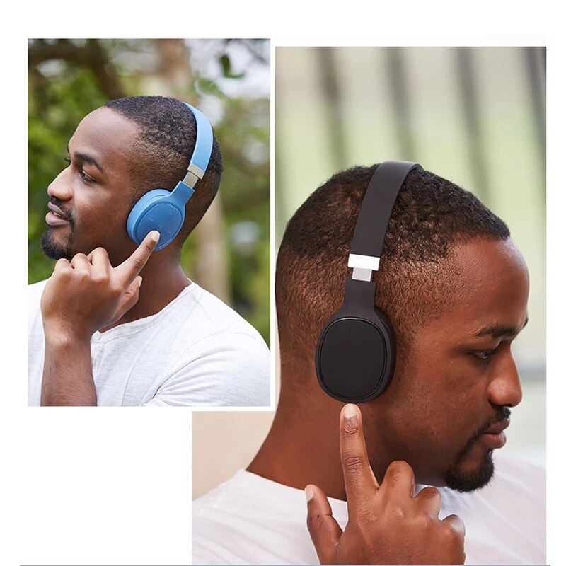 VJ087 Bluetooth 5.0 Hoofdtelefoon Stereo Hifi Draadloze Headset Met Microfoon Kleurrijke Handenvrij Spel Voor Pc Smart Phone