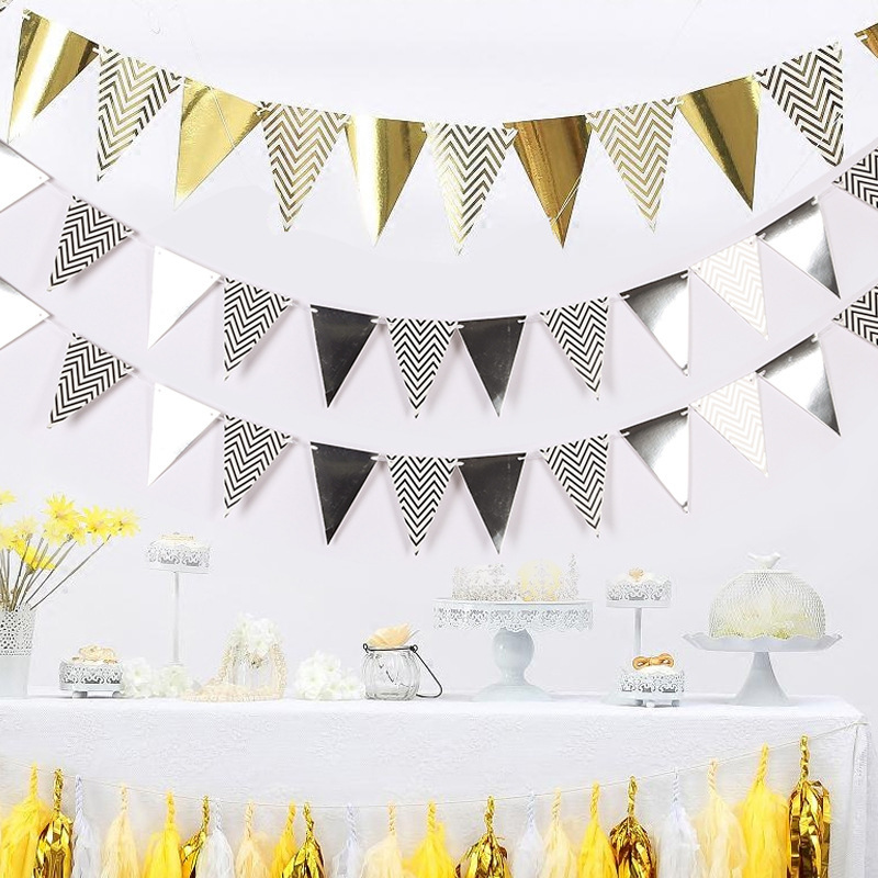 Diy gratulerer med dagen bunting bannere vimpel flamingo papir flagg baby shower bryllup bursdagsfest dekorasjon rekvisita kranser