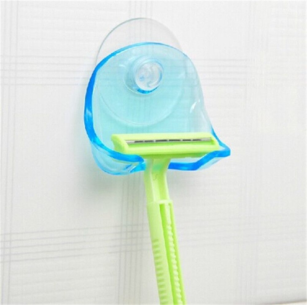Shaver Toothbrush Holder Washroom Wall Sucker Suction Cup Hook Razor Bathroom Washroom Wall Sucker Cup Man Razor Holder