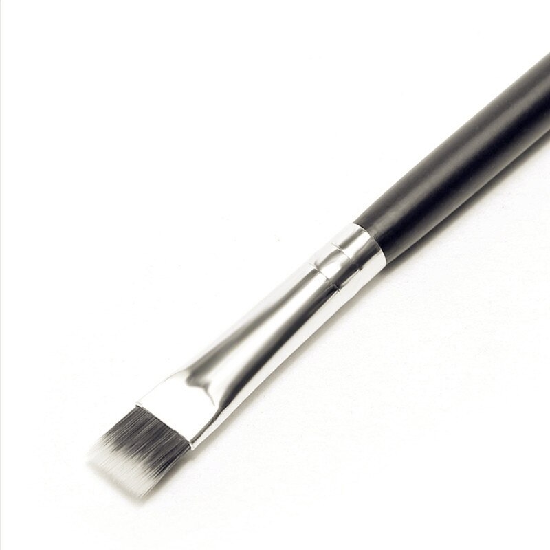 Flat Head Makeup Brushes Wooden Handle Highlighter Brush Eyebrow Brush T Region Beauty Tool