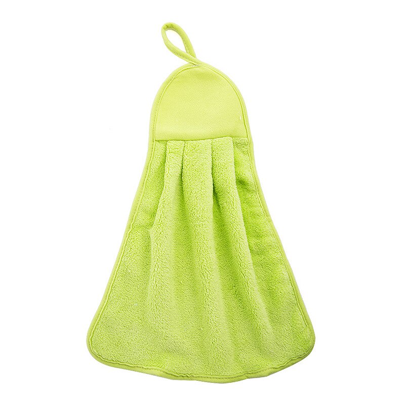 SchöNe Baby Hand Handtuch Karikatur Ebene Plüsch Küche Weichen Hängenden Schlecht Wischen Handtuch Mikrofaser Hand Trockenen Handtuch freundlicher: Grün
