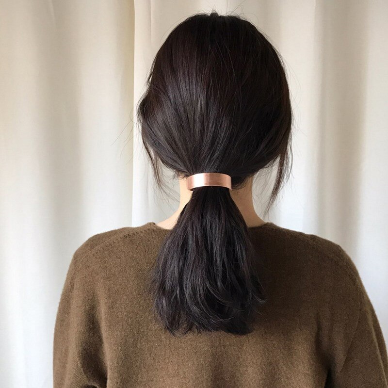 Ladies Solid Metal Hair Pins Girls Spring Clip Hair Stick Curved Hair Jewelry Hair Accessories Headwear Women Headdress