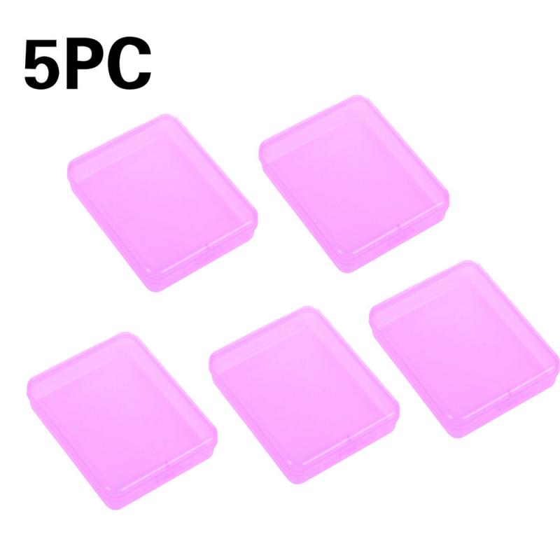 Caja transparente para mascarilla portátil, 3 uds.: 5pcs 02