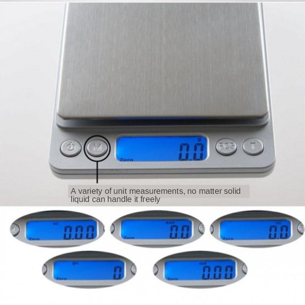 Accurate Electronic Portable Scale LCD Smart Food Scale Balance Weighing Measuring Scale High Precision g/LB/OZ
