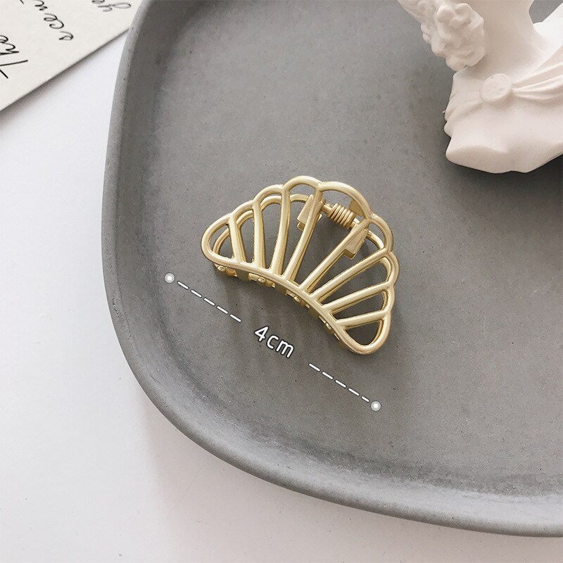 Alloy Geometric Hair Clips Women Girls Claw Clip Hair Claws Hair Clamps Claw Clips Hairpins Barrette Crab Hair Accessories: A6