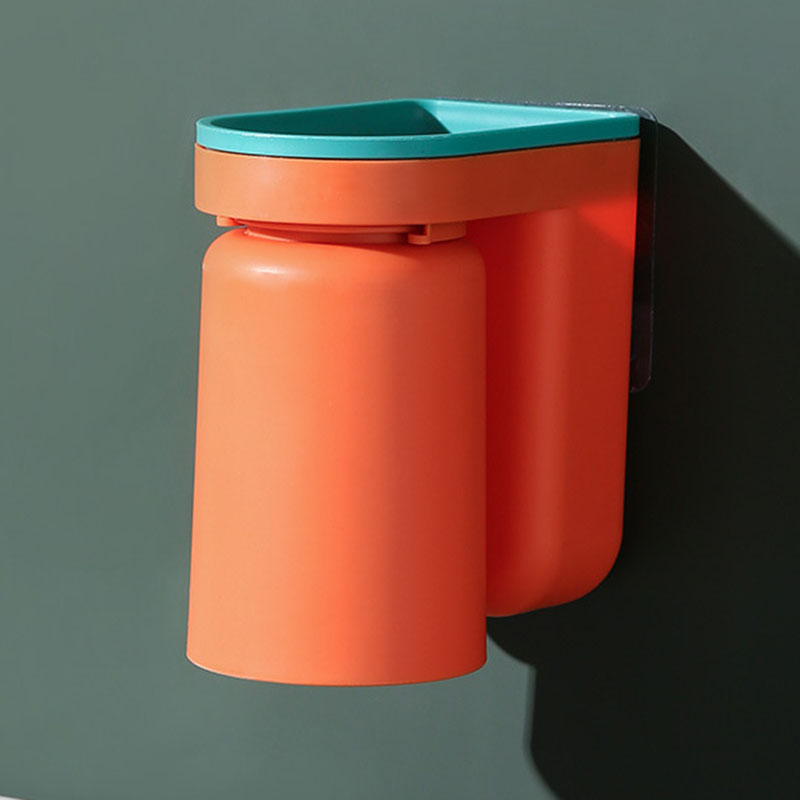 Toothbrush Holder Wall Mounted Convenience Self-Adhesive Toothbrush Holder for Bathroom Toothbrush Holder MAZI888: Orange