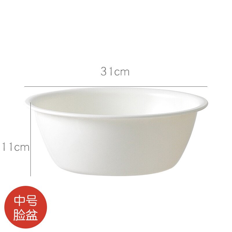 Lavabo de plástico de estilo japonés para el hogar, lavamanos grueso Simple, grande, de