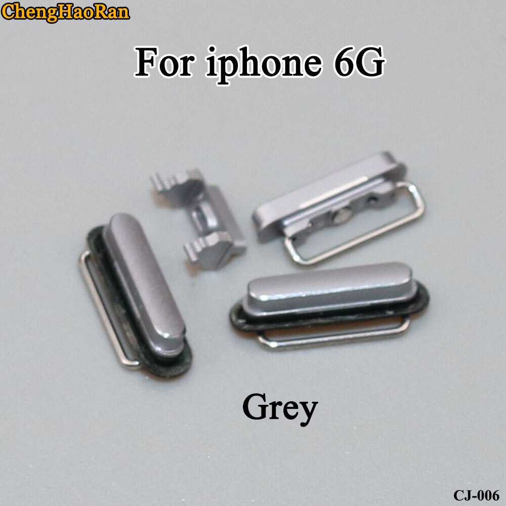 ChengHaoRan 1Set For iPhone 6G out Power button Volume Mute Buttons Keys Side Buttons Full Set Repair parts replace