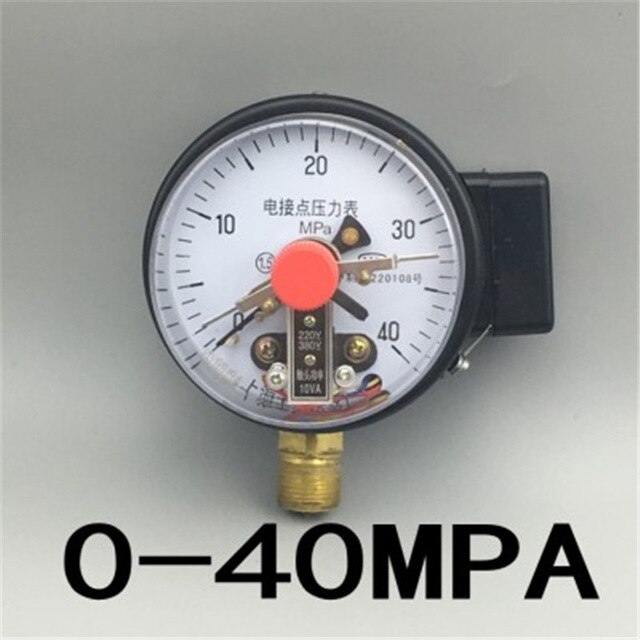 Diameter 100mm Direct Contact Pressure Gauge with Surface Vacuum Gauge Pressure Controller Measuring Tool: 0-40MPA