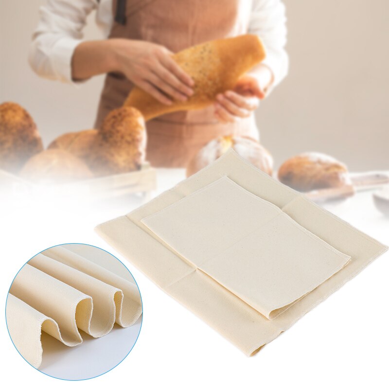 Baking Cloth Ferment Bread Dough Proofing Pans Proving Bakers Linen Mat NDS52