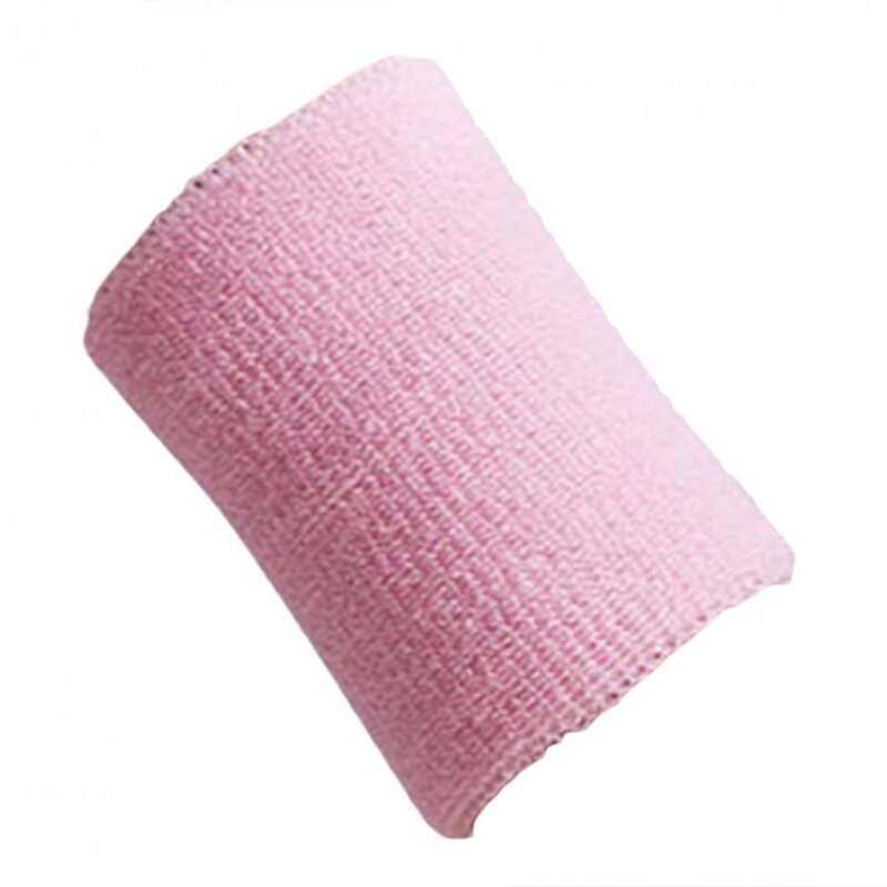 1pcs basketball sweat-absorbent towel wristband embroidered cotton adult wristband: pink