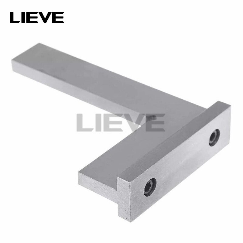 High Accuracy Carbon Steel Flat 90 Degree Right Angle Ruler with Seats Engineer Tool 50x40/75x50/100x70mm Measuring Ruler