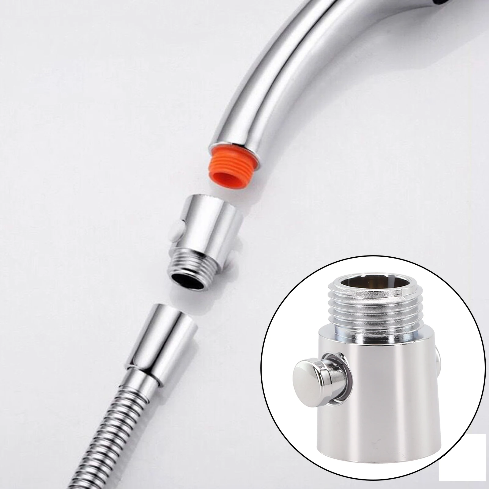 Shower Head Control Switch Handheld Shower Head Hose Attachment For Efficient Water Stop Saving Valve Shut Off Valve
