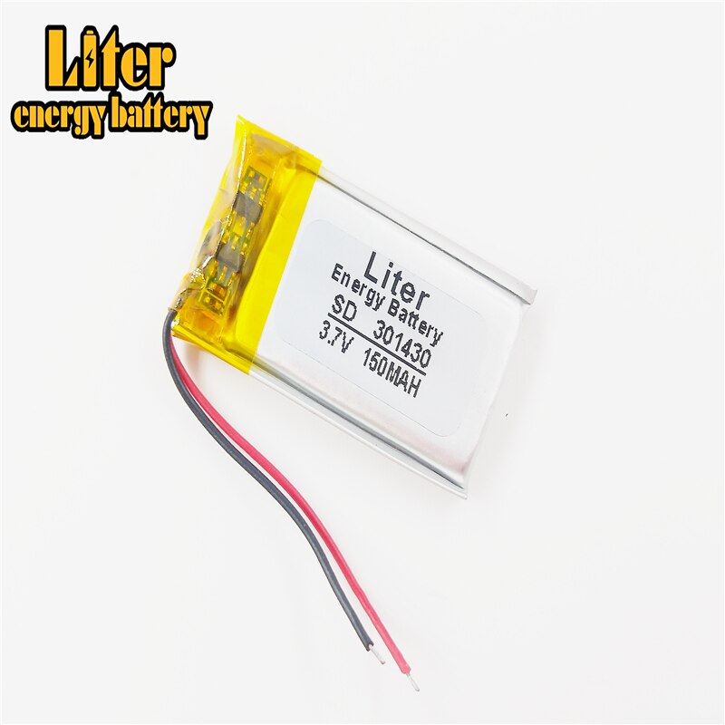 3.7V lithium Tablet polymer battery 301430 301530 150MAH Bluetooth speakers steelmate genuine small toys
