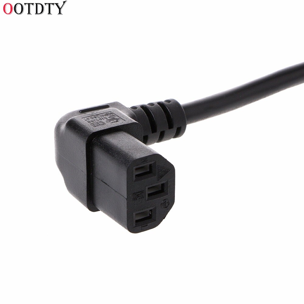 Male to Female C14 C13 PLug PDU Extension Power Cable Connector Right Angle