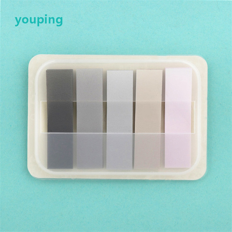 Notes autocollantes transparentes pour bloc-notes, marqueur de signet, mémo autocollant, papier de bureau, fournitures scolaires pour étudiants: jaune clair