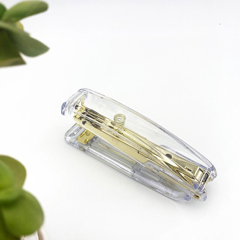 Rose Gold Stapler Edition Metal Manual Staplers Office Accessories School Stationery Supplies: B