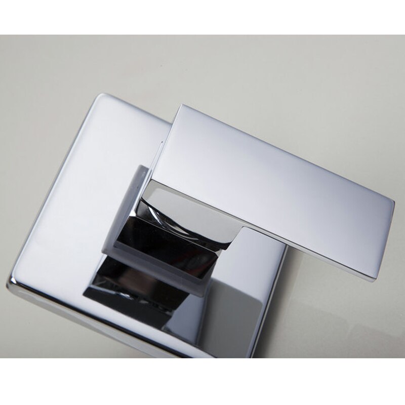 YANKSMART Simple Wall Mount Single Handle Brass Chrome Shower Faucet Mixer Control Valve